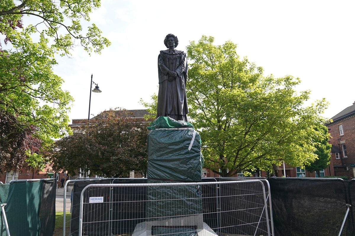 The Margaret Thatcher Statue Was Egged Within Hours of Its Installation