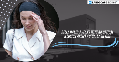 Bella Hadid's Jeans with An Optical Illusion Aren't Actually on Fire
