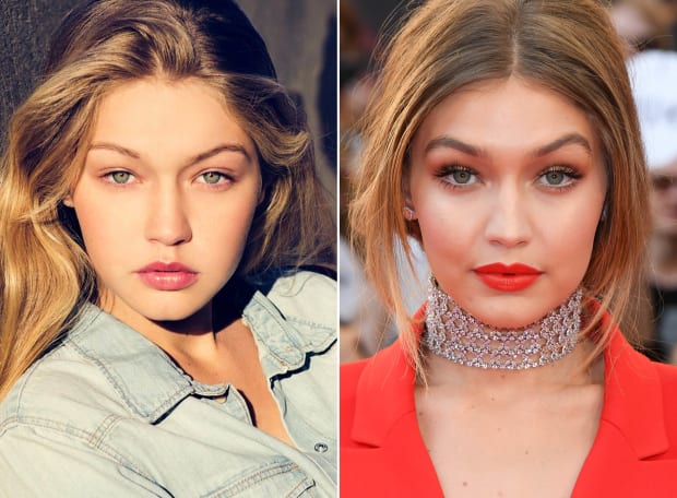 Gigi Hadid Before and After
