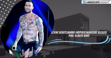 Adam Levine Pink Manicure