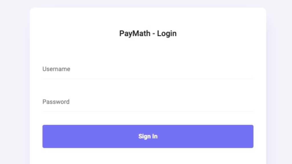 Paymath Login