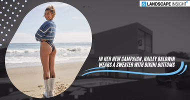 In Her New Campaign, Hailey Baldwin Wears a Sweater with Bikini Bottoms