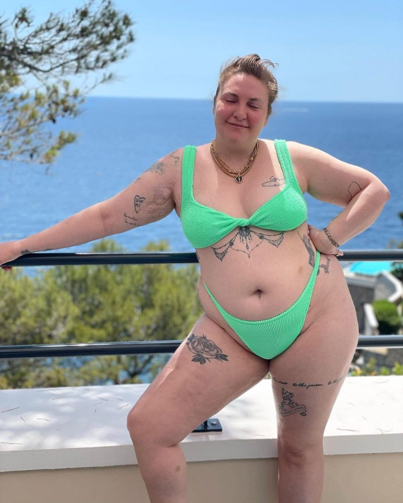 Lena Dunham Flaunts Her Multicolored Bikini Collection and Ink on Instagram