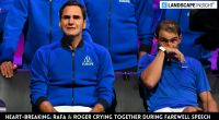 Heart-Breaking: Rafa & Roger Crying Together During Farewell Speech