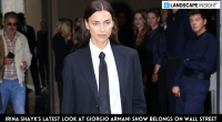 Irina Shayk’s Latest Look At Giorgio Armani Show Belongs On Wall Street