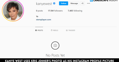 Kanye West Uses Kris Jenner’s Photo as His Instagram Profile Picture