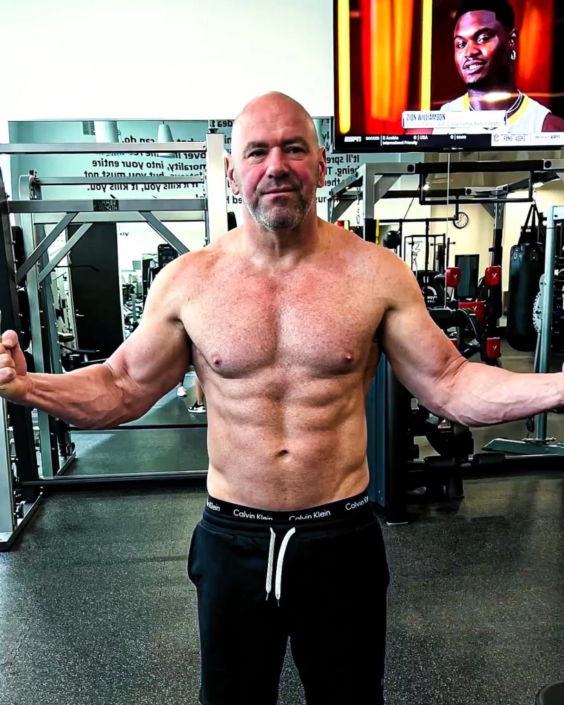 UFC CEO DANA WHITE SHOWCASES SIX-PACK IN STUNNING BODY TRANSFORMATION