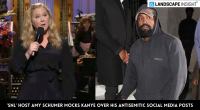 'SNL' Host Amy Schumer Mocks Kanye Over His Antisemitic Social Media Posts