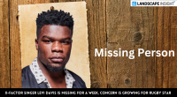 X-Factor Singer Levi Davis Is Missing for a Week, Concern Is Growing for Rugby Star