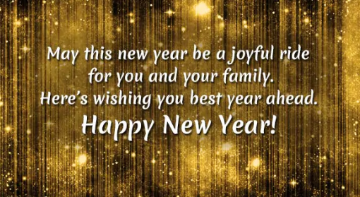 best happy new year wishes for family