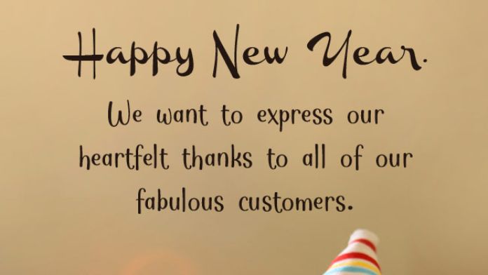 best New year wishes to customers, clients & partner