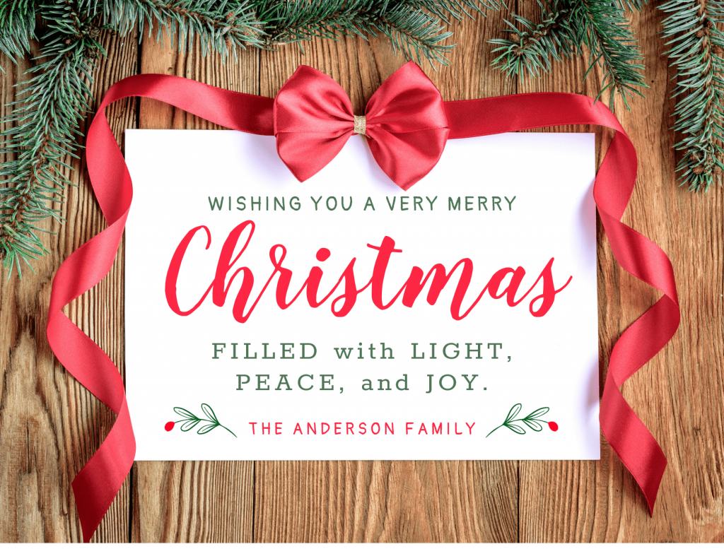 May your days be merry and bright. Happy holidays from all of us!