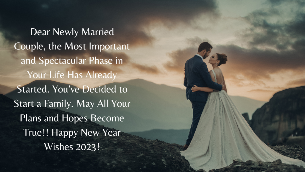 best happy new year wishes for newly married couple