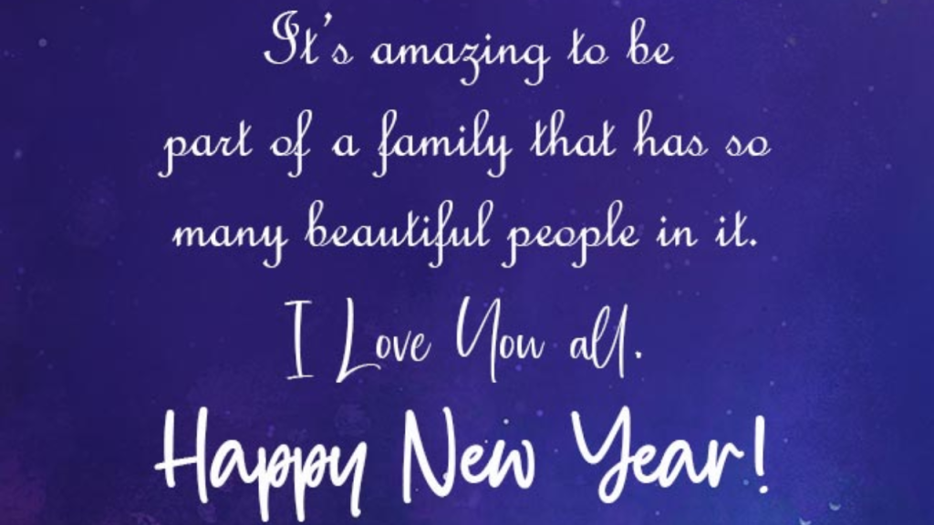 best happy new year wishes for family