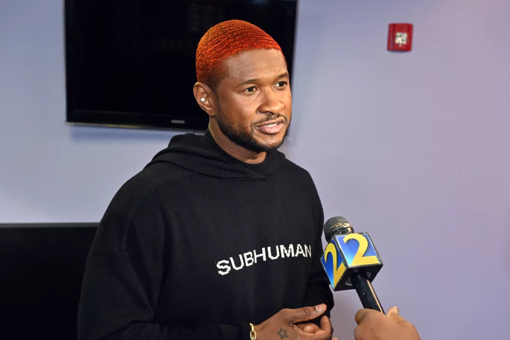 Usher's Bold Orange Haircut Sparks Conversation And Joyner Lucas Roasts