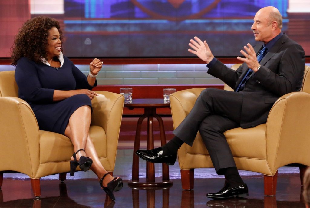 Dr. Phil with Oprah Winfrey on his show