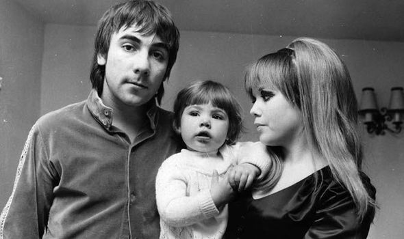 Keith Moon with family.