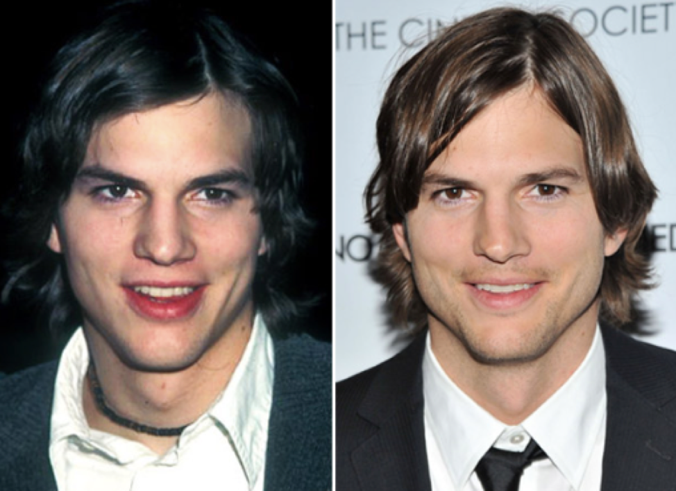 Ashton Kutcher before vs after