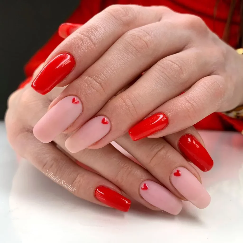 valentine day nails
