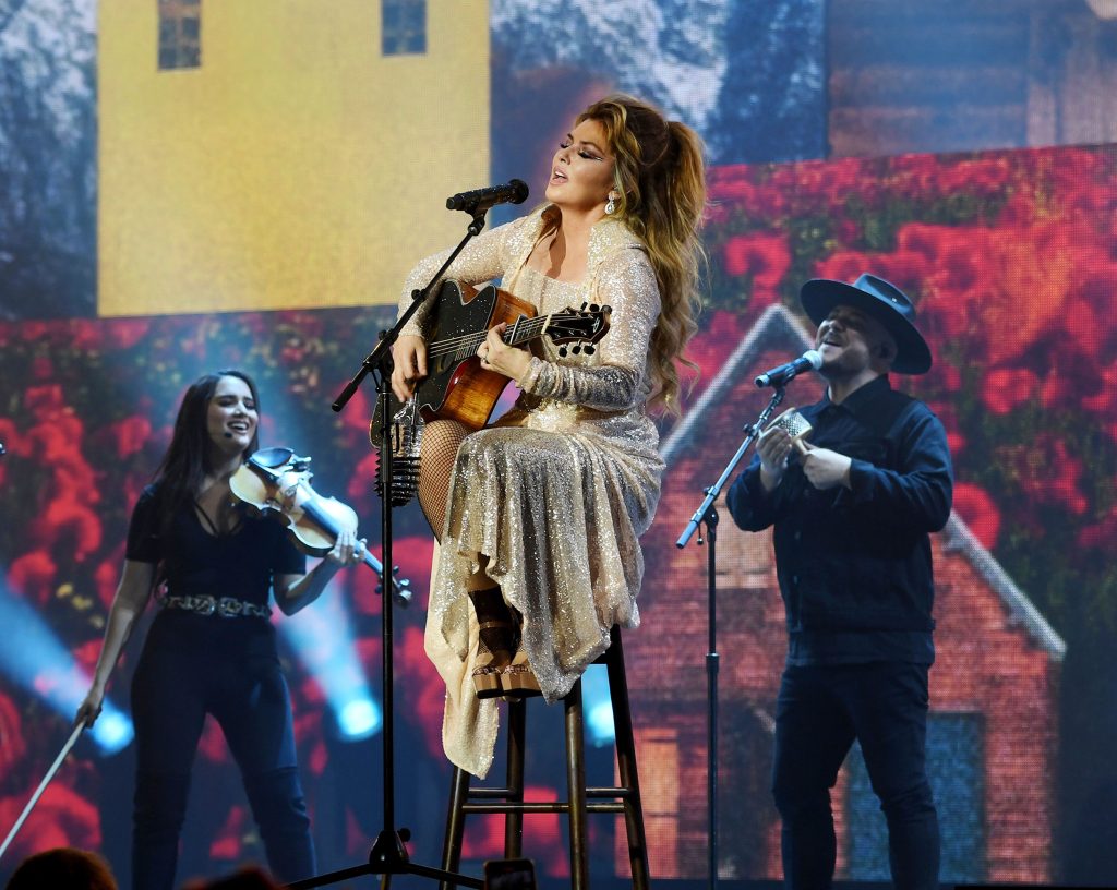 singer shania twain performs during her lets go the las news photo 1675360903