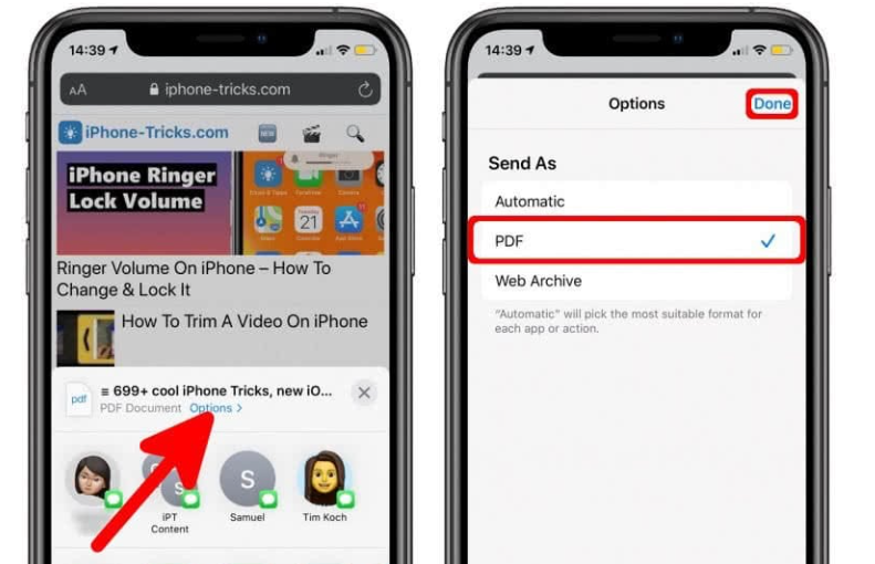 how to make pdf on iphone
