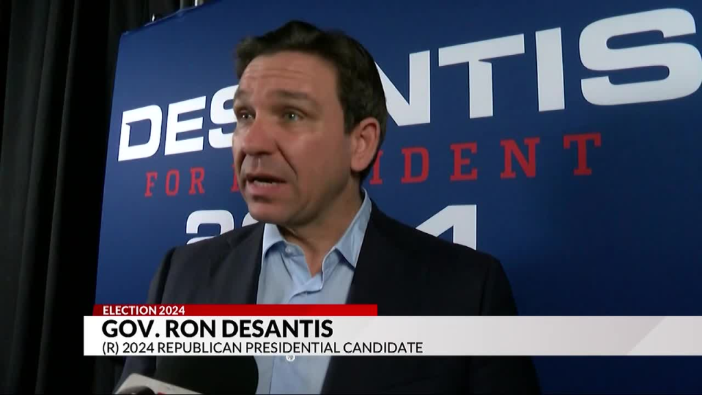 Florida Governor Ron DeSantis Engages Iowa Voters Ahead of Caucus During Mason City Campaign Stop