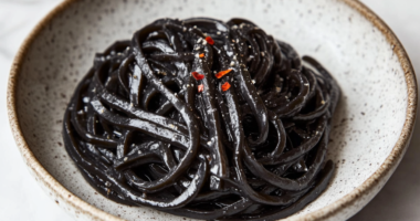 Black Pasta with Squid Ink
