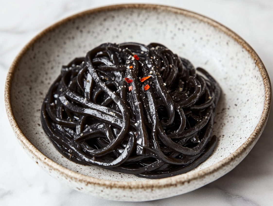 Black Pasta with Squid Ink