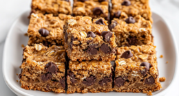Chewy Peanut Butter Chocolate Chip Bars