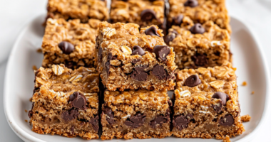 Chewy Peanut Butter Chocolate Chip Bars