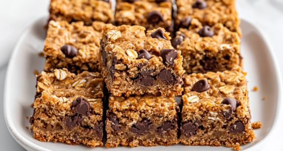 Chewy Peanut Butter Chocolate Chip Bars