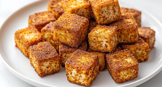Crispy Baked Tofu Nuggets
