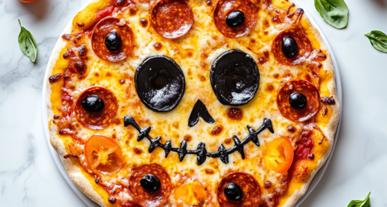 Halloween Spooky Pizza