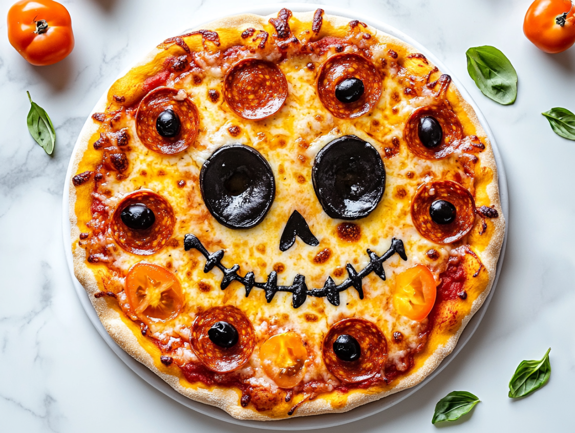 Halloween Spooky Pizza