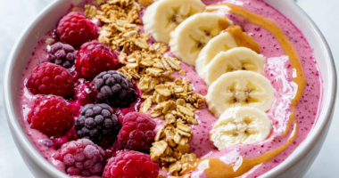 Peanut Butter & Jelly Smoothie Bowl