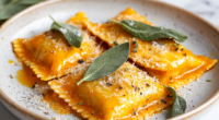 Roasted Pumpkin Ravioli with Sage Brown Butter