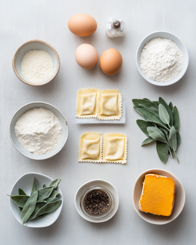 Roasted Pumpkin Ravioli with Sage Brown Butter Recipe