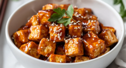 Sesame Apricot Tofu Bowl