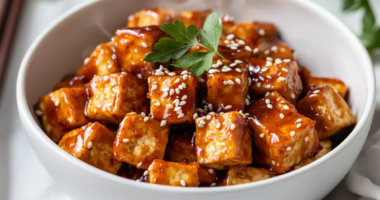 Sesame Apricot Tofu Bowl