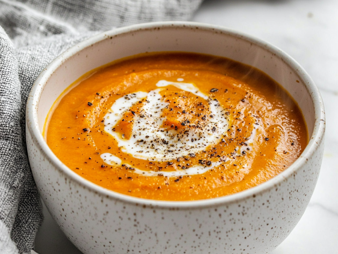 Slow Cooker Sweet Potato Carrot Soup