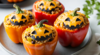Spooky Stuffed Peppers