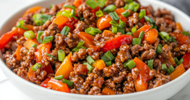 Stir-Fried Ground Pork with Vegetables