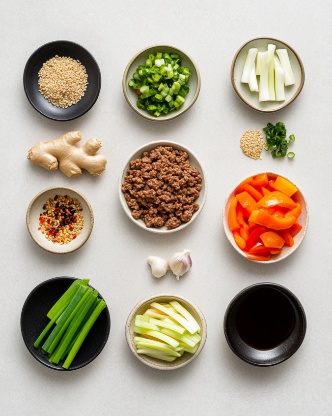 Stir Fried Ground Pork with Vegetables Recipe 1