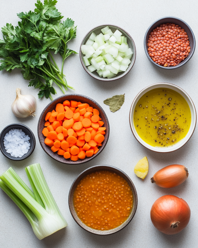 Turmeric Lentil Vegetable Soup Recipe