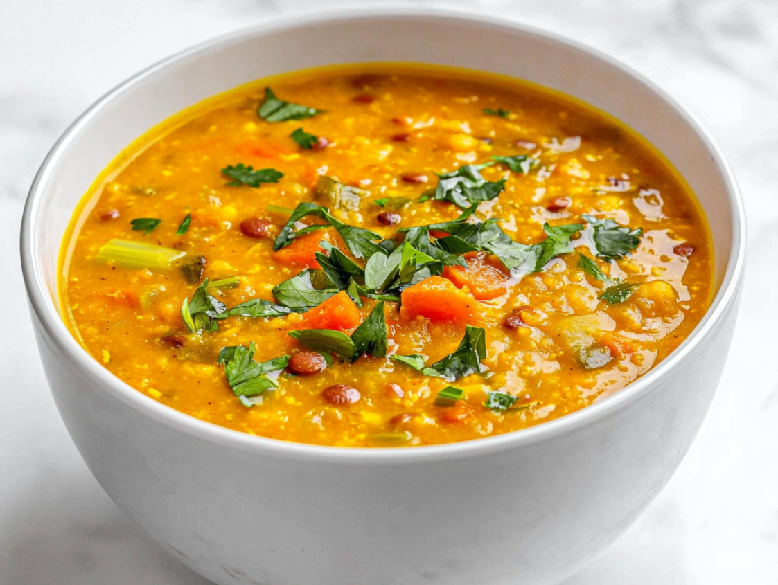 Turmeric Lentil Vegetable Soup