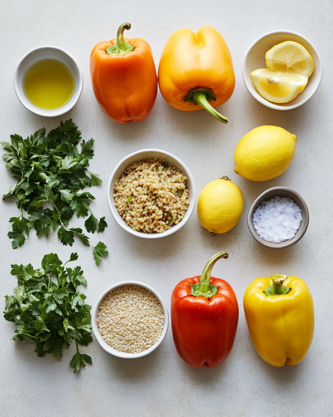 Vegan Stuffed Roasted Pepper Boats Recipe