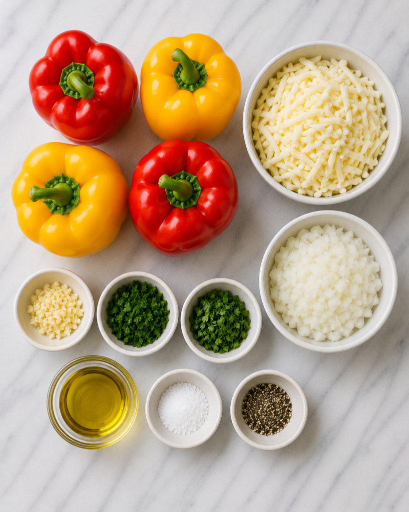 Cheese Stuffed Peppers Recipe Ingredients