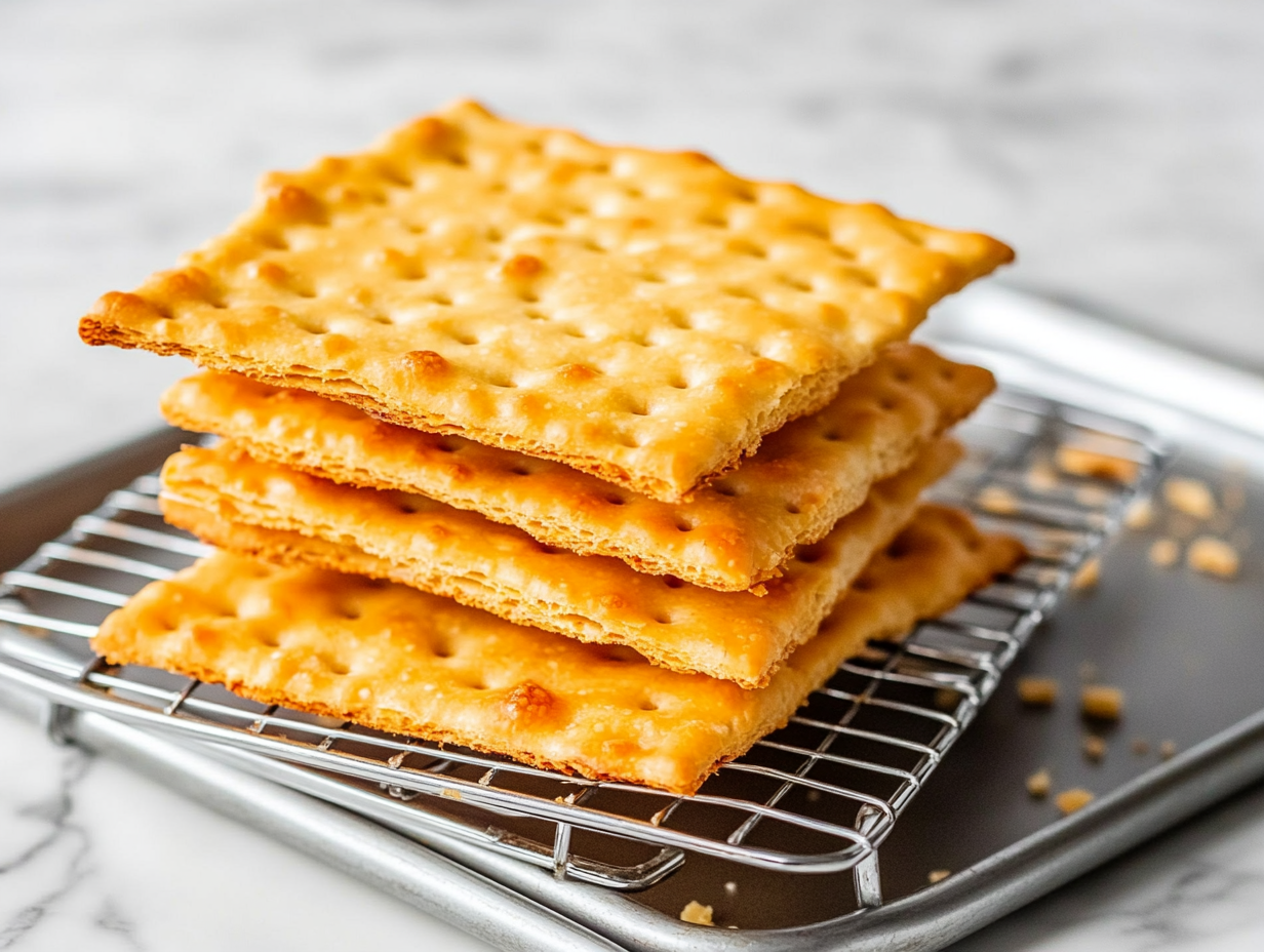 Baked Cheese Crackers Recipe
