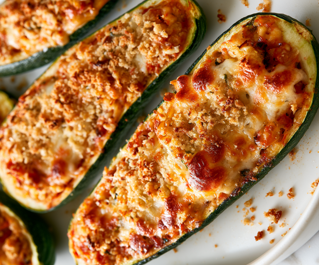 Baked Stuffed Zucchini Recipe