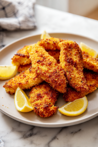 Oven Baked Crispy Chicken Tenders 8